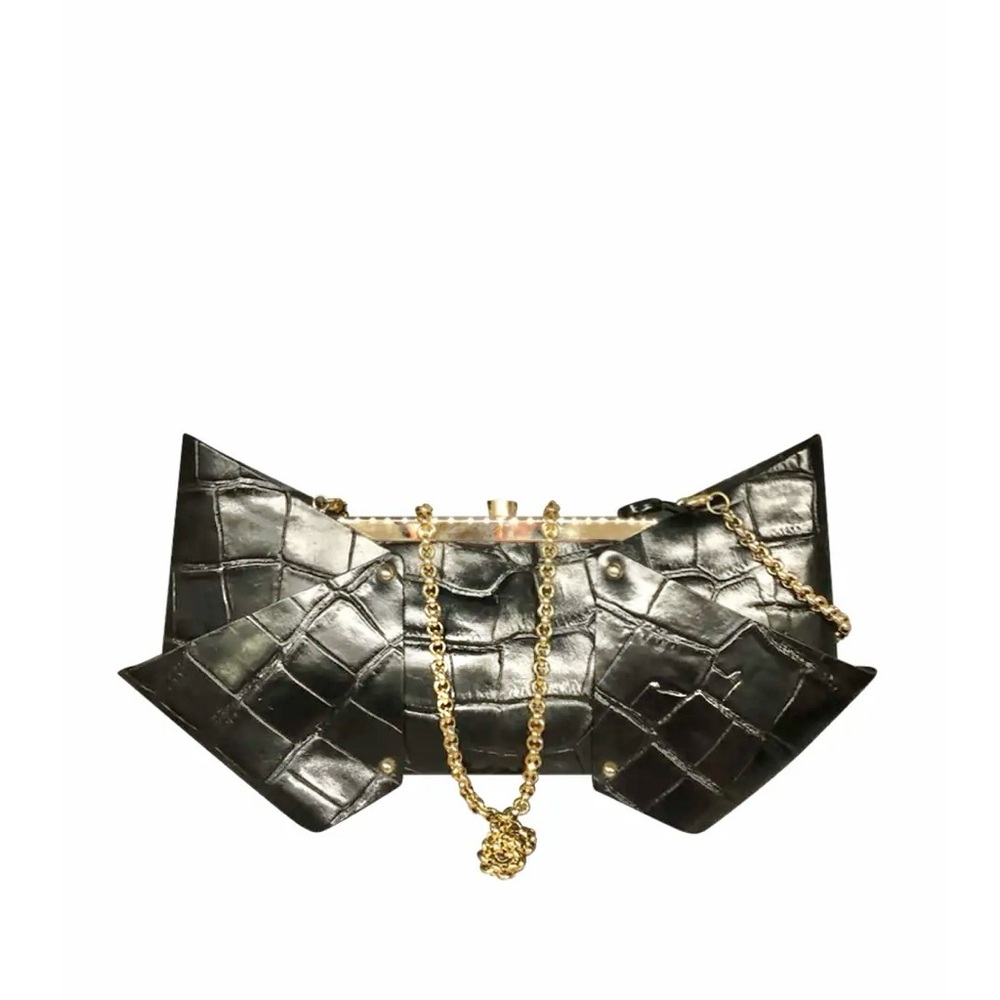 Viktor & Rolf Leather Clutch Shoulder Bag